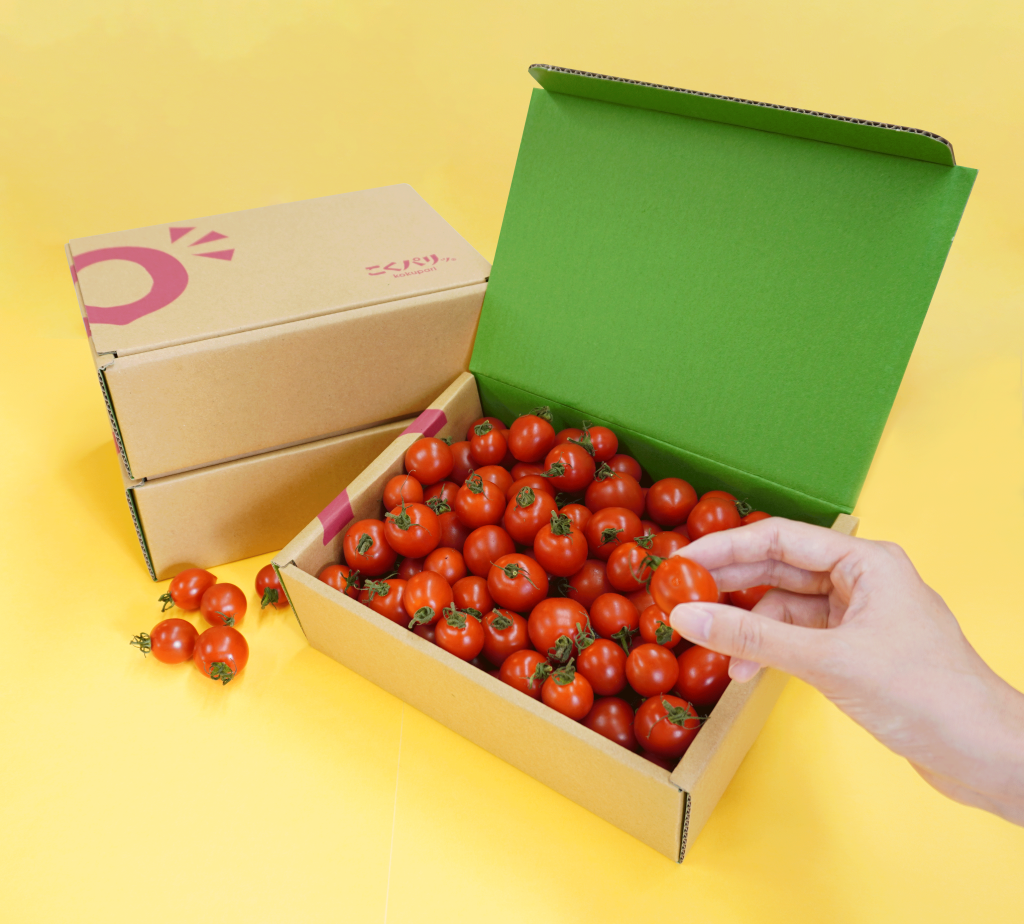 こくパリッ パッケージ｜パナプラス株式会社 ロゴ｜ブランドロゴ｜農業デザイン｜農家ロゴ｜農園ロゴ｜パッケージデザイン｜オリジナル段ボール
